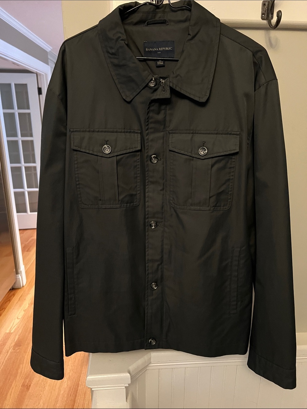 Banana Republic Men's Navy Blue Lightweight Shirt Jacket